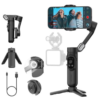 AOCHUAN 3-Axis Gimbal Stabilizer for iPhone 15/14/13 Pro Max Android,Foldable...