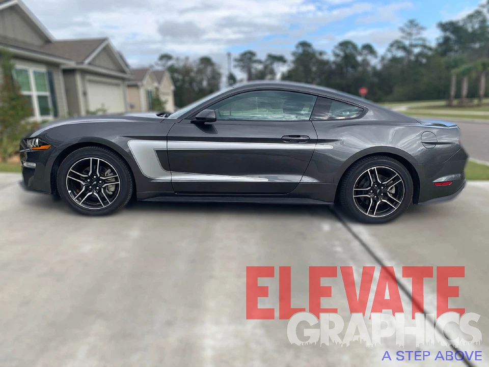 Se adapta a calcomanías calcomanías laterales pista C gráficos vinilo rayas pegatinas 2015-2023 Foto 2 de 4