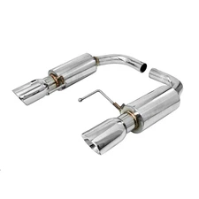 ACCELATEC Axle-Back Exhaust Kit 2-1/2" Stainless Steel With 4" Polished Tips ...