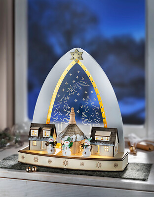 LED-Deko ''Weihnachtsdorf'' Weihnachtsdeko LED Advent Deko Weihnachten Beleuchtung