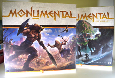 Monumental Board Game Bundle - Core Game + Lost Kingdoms Expansion - New