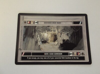 Decipher Inc: Star Wars ''HOTH: ECHO CORRIDOR'' 1996 CCG Trading Card