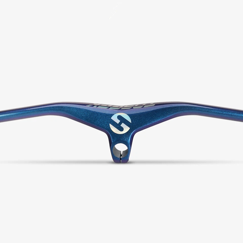 Manillar integrado completo de fibra de carbono TOSEEK barra plana para bicicleta de montaña MTB 28,6 mm Foto 2 de 4