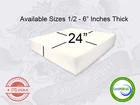 24" x 24" Square Upholstery Cushion Replacement Foam Sheet - FREE SHIPPING