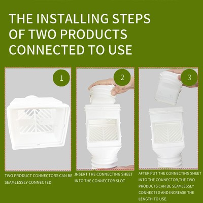 Gutter Downspout Extensions,Flexible Rain Drain Downspout Extender With Filter-