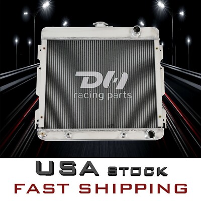 DH Racing CC527 3-Row Aluminum Radiator For 1967-1973 Dodge Dart, Plymouth Valiant / Duster