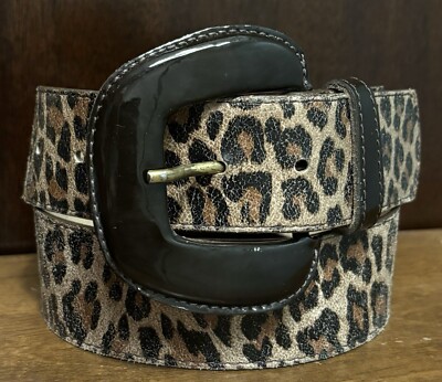 Vintage Cache Leather Animal Print Statement Piece Belt Cache Leather Belt - Etsy main image 2