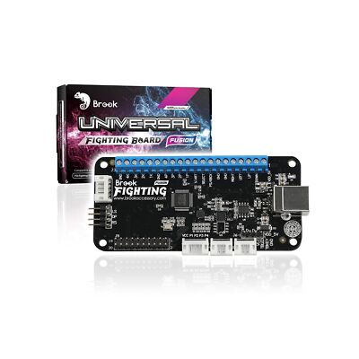Brook Universal Fighting Board Fusion - Pre-installed header version, For PS5...
