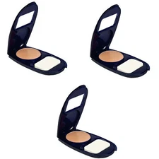 3-New CoverGirl Aquasmooth SPF 20 Compact Foundation, 730 Classic Beige, 0.4 Oz
