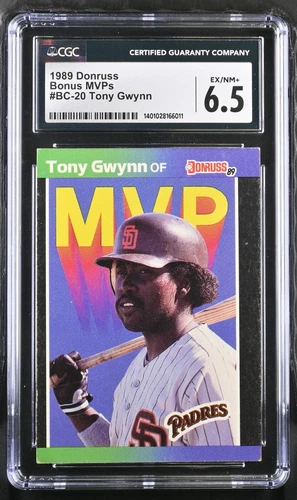 Tony Gwynn 1989 Donruss Baseball's Best #BC-20 CGC 6.5 Padres HOF Legend