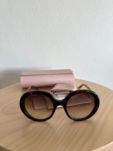 New Chloe sunglasses glasses womens CH0007S004 round havana brown oval esther