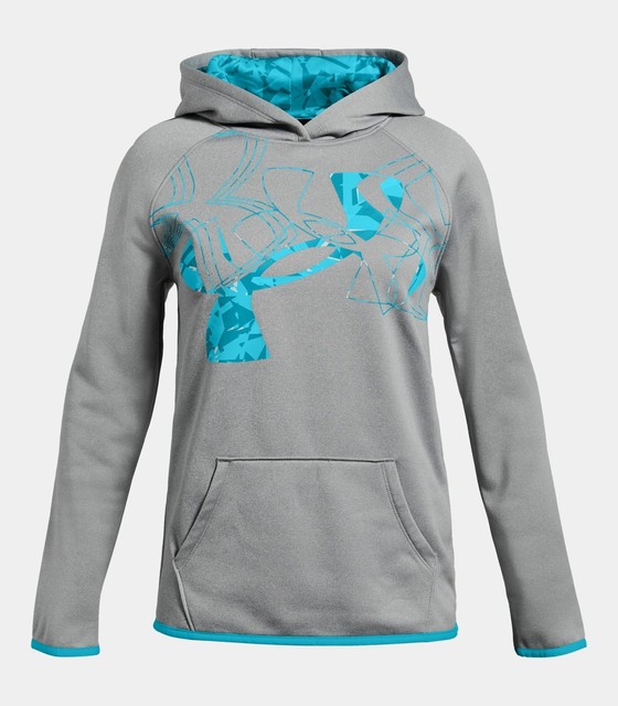 blue and white under armour hoodie
