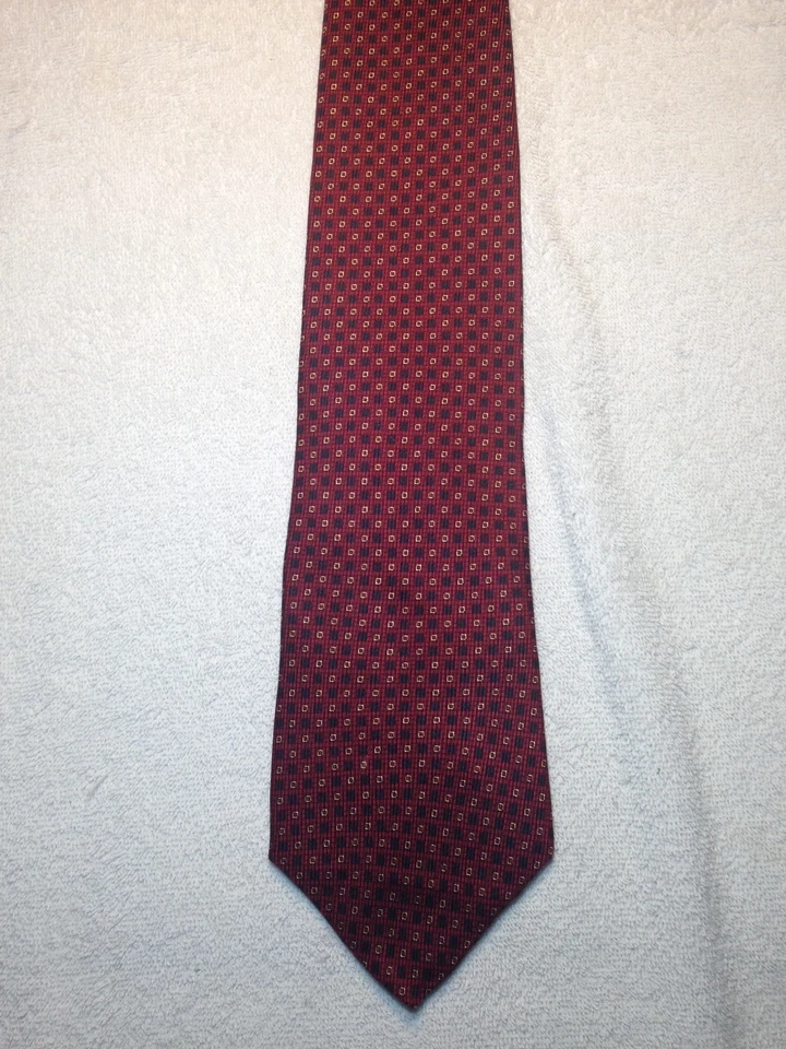 CORBATA NAUTICA HOMBRE 4 X 58 ROJA CON NEGRO Y DORADO Foto 3 de 4