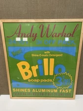 Vtg Andy Warhol Rare Original Brillo 1970 Color Silkscreen Poster Museum Quality