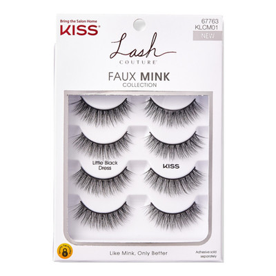 KISS LASH COUTURE Wimpern 4er Set - Everyday Glamour - Weiche & Natürliche Looks