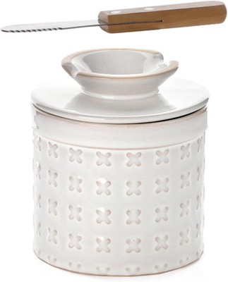 Ceric Butter Cro with Lid   Emed French-Style Butter