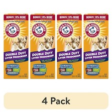  4 pack ARM  HAMMER Double Duty Cat Litter Deodorizer and Pet Odor Eliminator