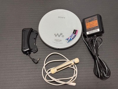 希少　SONY D-NE730 シルバー　ソニー　CDウォークマン SONY D-NE730 Portable CD Player MP3 ATRAC Walkman Tested Japan | eBay