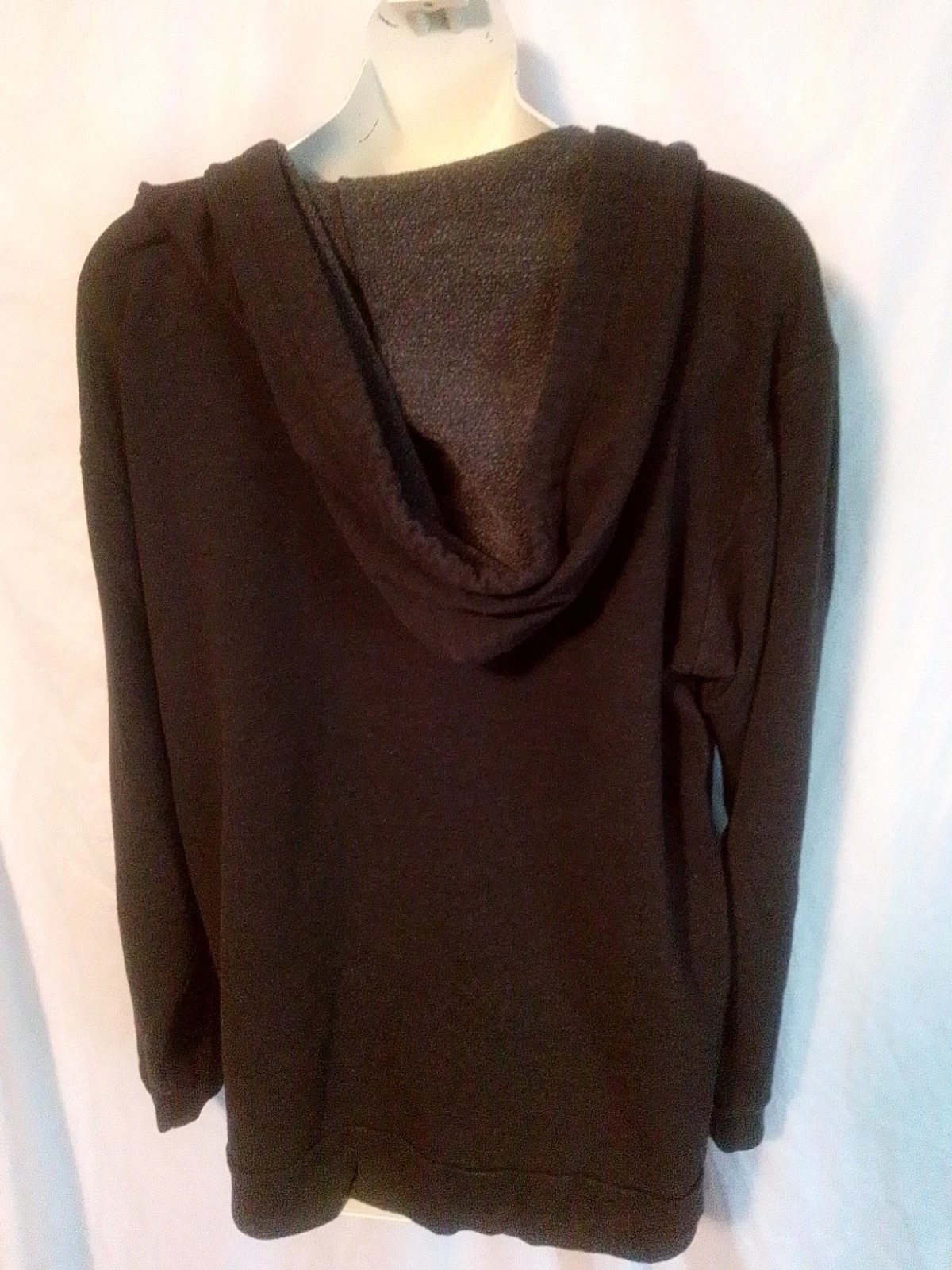 UNDERCOVER Felpa nera con cappuccio Victoria's Secret ROSA taglia media