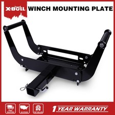 X-bull Winch Mounting Plate Bracket For 2 Hitch Receiver Foldable Cradle 4wd