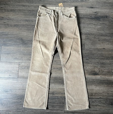 Vintage Levi's Made in USA 517 Light Brown Corduroy Pants Waist 31 x30