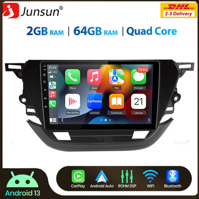 Für Opel Corsa F 2019-2023 Autoradio Android13 Carplay GPS NAVI DAB+ RDS DSP 64G