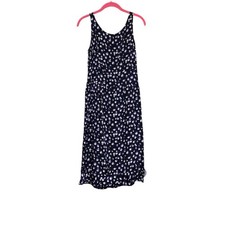 Claudie Pierlot Floral Midi Dress Womens S Black Sleeveless Parisian Slip Dress