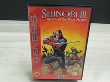 Authentic Shinobi III: Return of the Ninja Master 1993 Sega Genesis Video Game