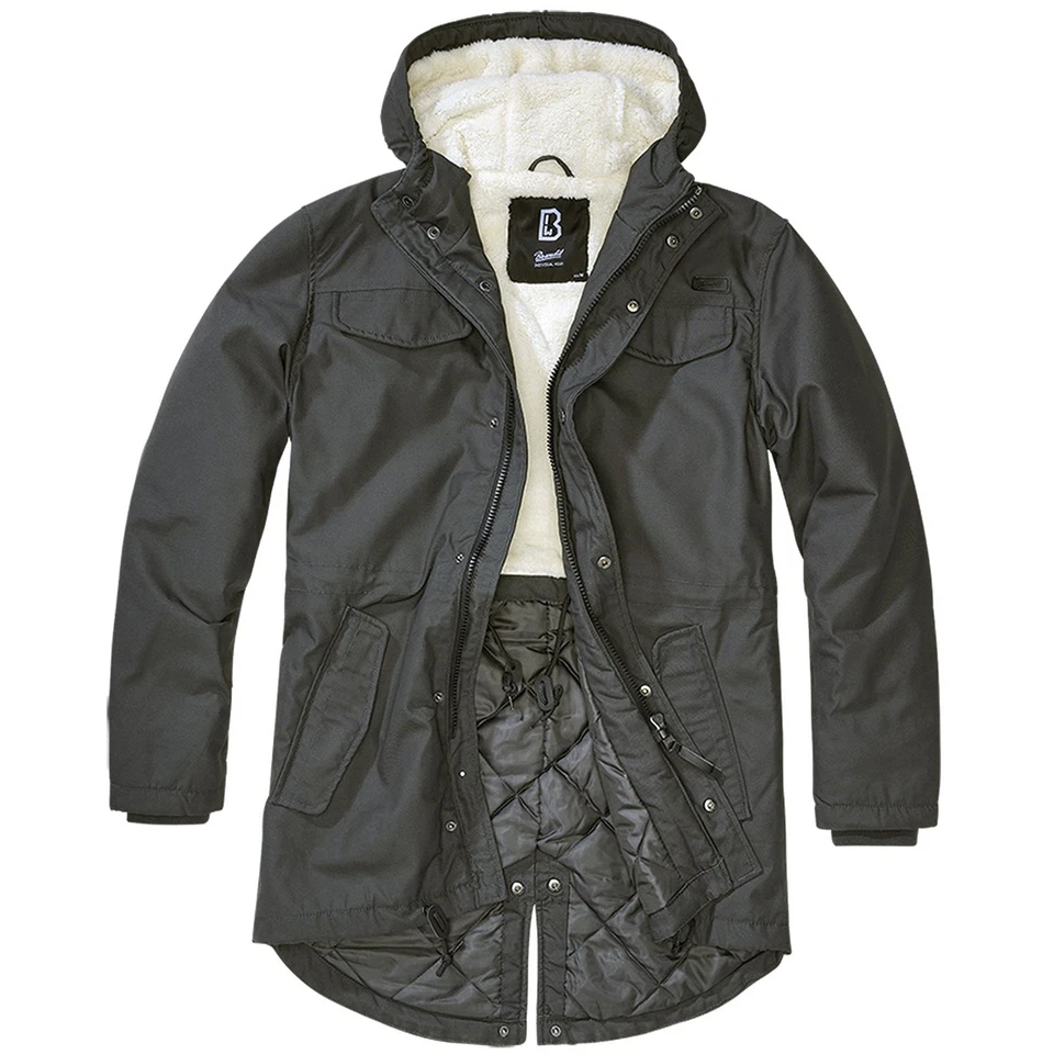 Bandit Herren Winter Jacke Bundeswehr Parka Armee Mantel Teddyparka - Bild 4 von 4