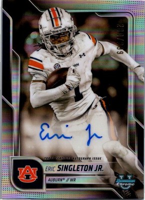2025 Bowman University Chrome #BCA-ESI Eric Singleton Jr. Auto Refractor #/299