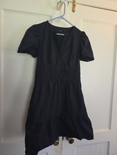 Quince Blue Tired Dress Size xS 100 Organic Cotton
