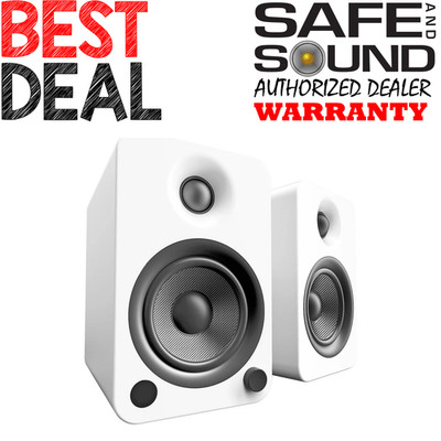 Kanto YU4 Powered Bookshelf Speakers + Bluetooth & Phono Pre (Pr) | Matte Black