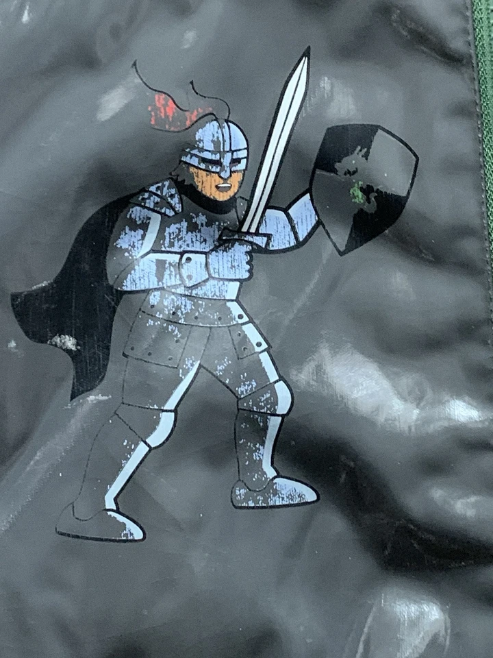 KIDORABLE DRAGON KNIGHT RAINCOAT, SIZE 3T, 100% POLYESTER, 100% NYLON LINING NNB - Image 4 of 4