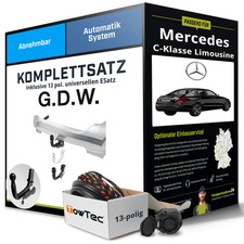 Für MERCEDES C-Klasse Limousine W205 Anhängerkupplung abn. +eSatz 13pol uni 13-