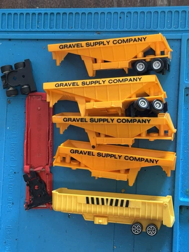 Tyco US1 Electric Trucking Gravel Supply Company Transit Trailer Lot
