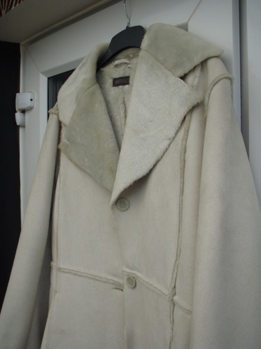 Etcetera, Sheep Likeskin Soft Fur Coat, White UK 18, Shell 100% Polyester, - Foto 4 di 10