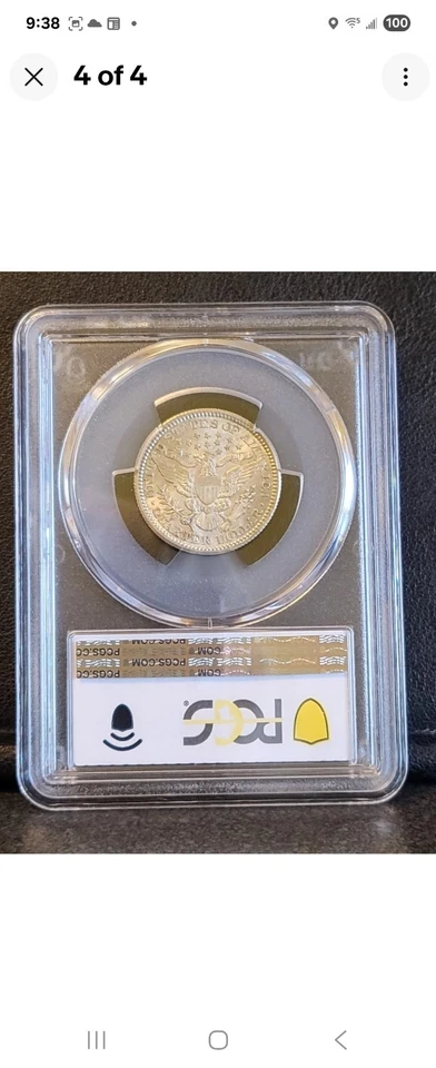 Cuarto de barbero 1909 graduación profesional AU58 con diadema Strong Liberty y líneas de escudo y pies Foto 3 de 4