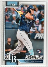 Topps 2026 Series 1 Bob Seymour Tampa Bay Rays #70 Rookie Baseball Card. rookie card picture