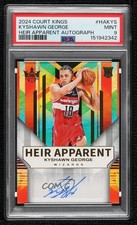 2024 Panini Court Kings Heir Apparent 44/125 Kyshawn George PSA 9 MINT Auto 1ef4