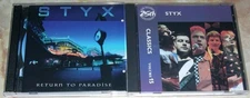 STYX - Lot of 2 CDs - Return to Paradise, Classics Volume 15, Near Mint