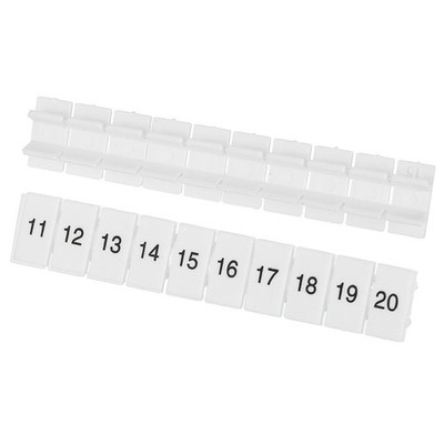 20 Pcs Terminal Marker Strip,ZB6 Terminal Blocks Marking Labels 11-20