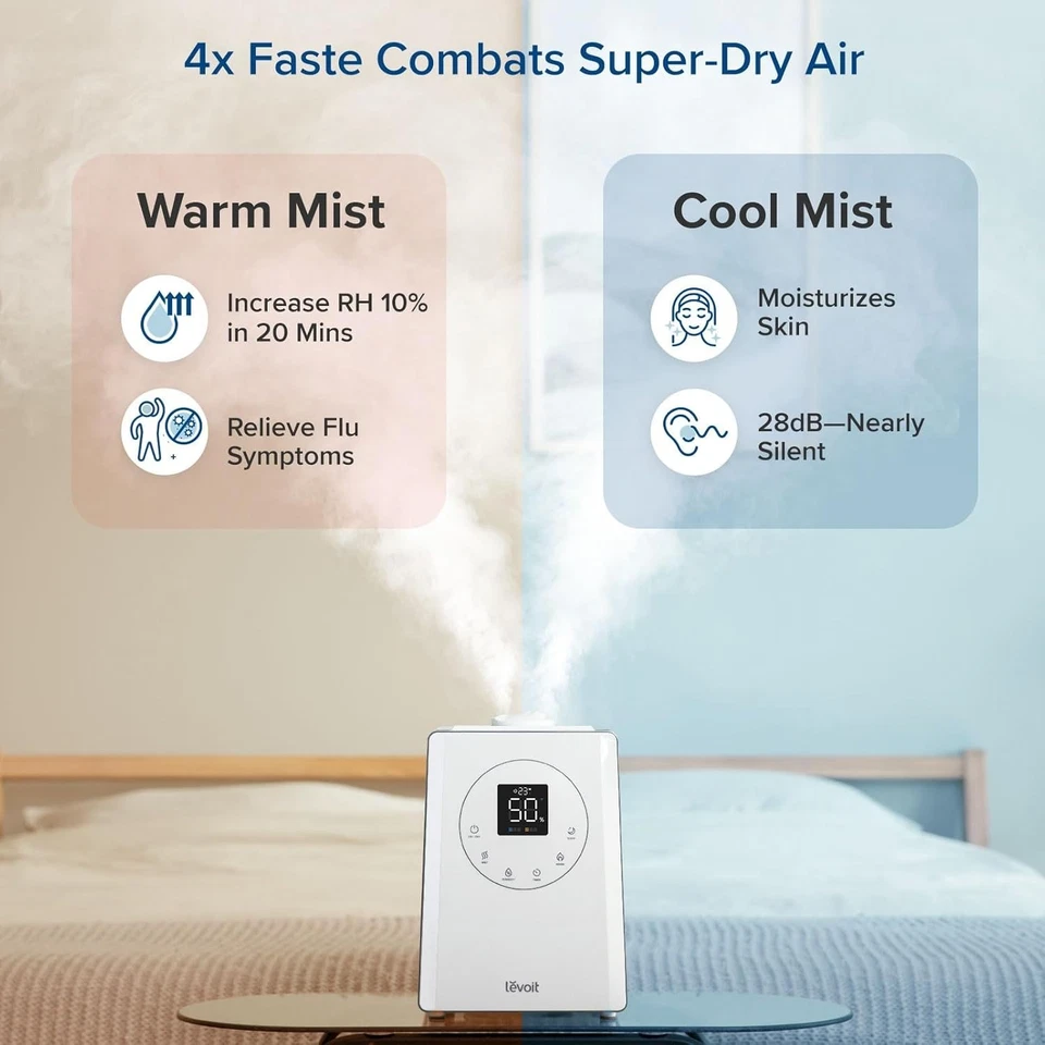 LV600S Hybrid Mist Humidifier - Warm & Cool, 753ft² Room - Image 4 of 4