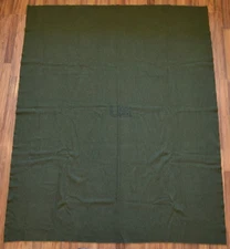 US Military Government Issued Wool Blanket Olive Drab 66”x80”