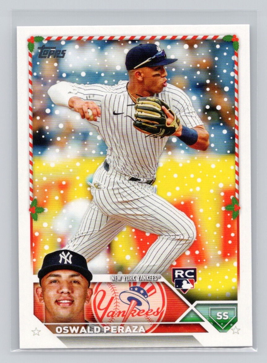 Oswald Peraza 2023 Topps Holiday Baseball #H157 New York Yankees 