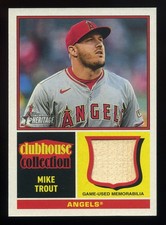 2025 Topps Heritage Baseball Clubhouse Collection Mike Trout CCR-MT
