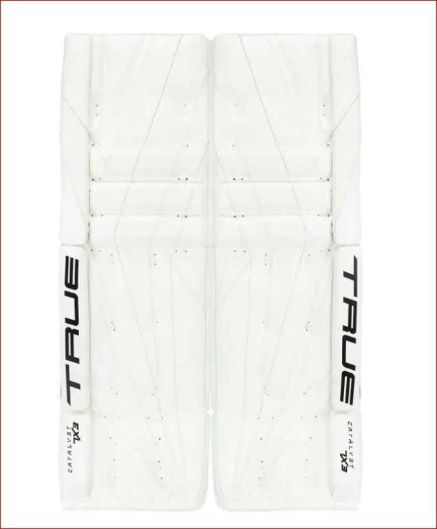 TRUE Catalyst 7X3 Sr Goalie Leg Pads – 33+2 – Lightweight Sliding