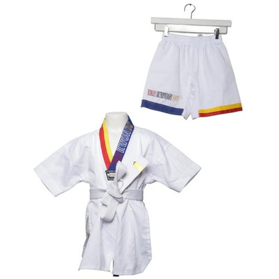 Fighter, Kampfsportbekleidung, Größe: 130, Fighter 130, Weiß/Blau/Rot #fZa