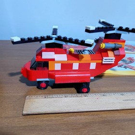 LEGO CREATOR: Red Rotors Helicopter Airplane Motor Boat 3 In 1 (31003)