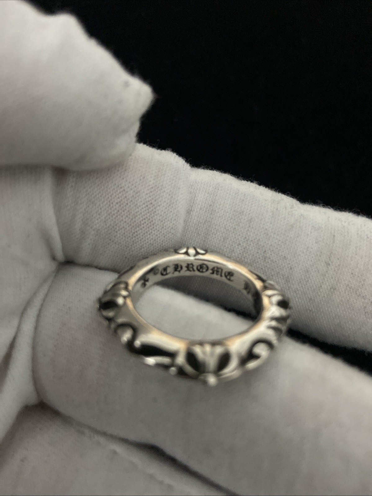 Chrome Hearts Tiny E Crosses Vine Ring Size 7 ,99… - image 5