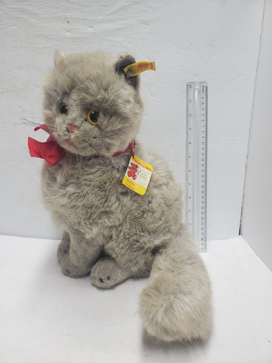 シュタイフ　ねこ Vintage Steiff Plush Cat 14